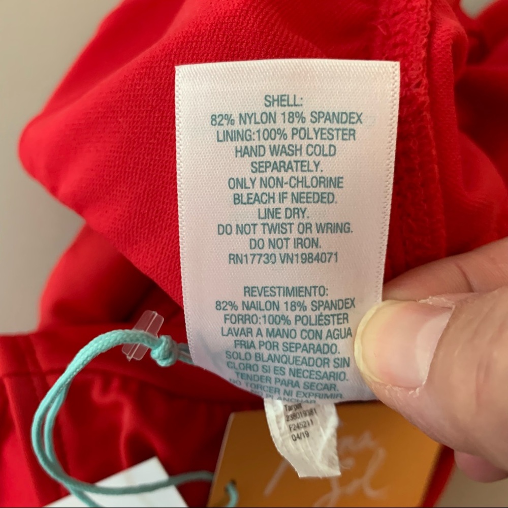 Kona Sol Ruffle Shoulder High Coverage Swimsuit - Picture 14 of 15